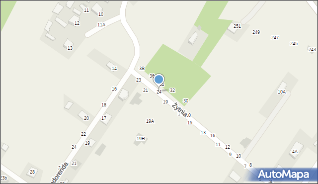 Pysznica, Żytnia, 24, mapa Pysznica