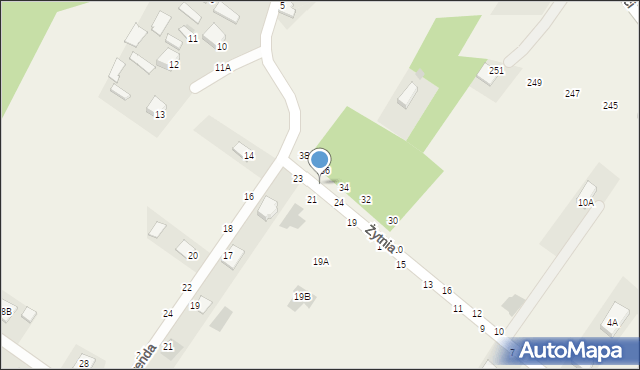 Pysznica, Żytnia, 26, mapa Pysznica