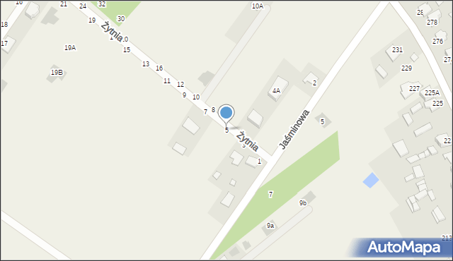 Pysznica, Żytnia, 5, mapa Pysznica