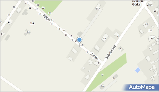 Pysznica, Żytnia, 7, mapa Pysznica