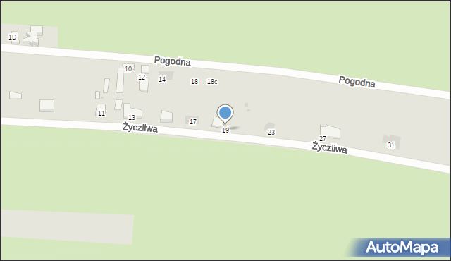 Rawicz, Życzliwa, 19, mapa Rawicz