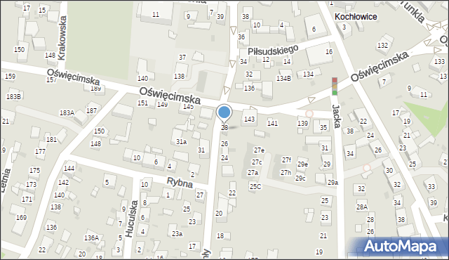 Ruda Śląska, Żymły Roberta, 28, mapa Rudy Śląskiej