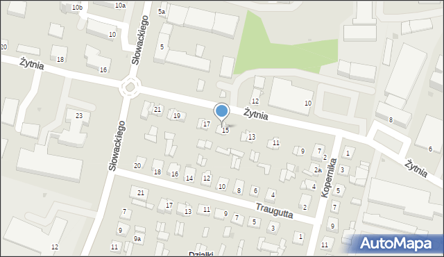 Ryki, Żytnia, 15a, mapa Ryki