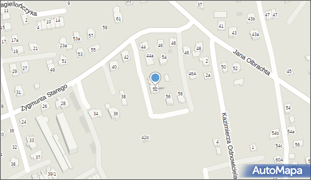 Rzeszów, Zygmunta I Starego, 52, mapa Rzeszów