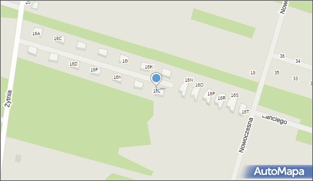 Serock, Żytnia, 16L, mapa Serock