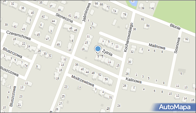 Skaryszew, Żytnia, 3, mapa Skaryszew