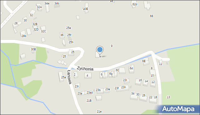 Skawina, Żychonia Jana, mjr., 7, mapa Skawina