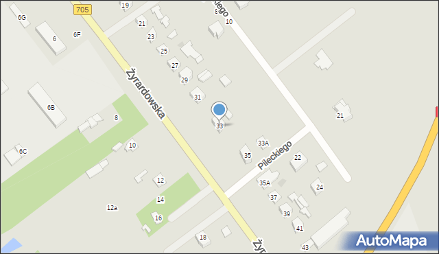 Sochaczew, Żyrardowska, 33, mapa Sochaczew