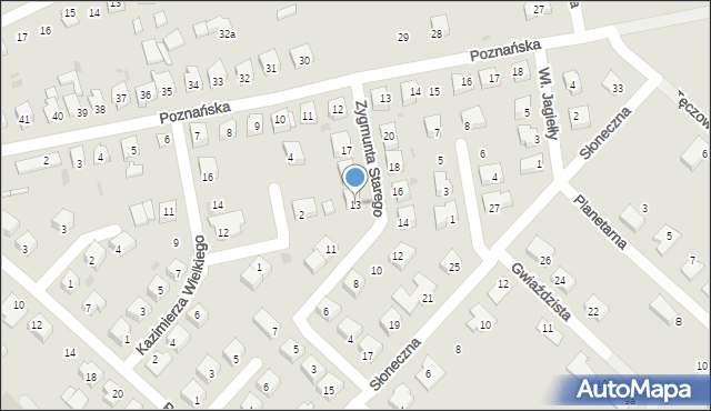 Strzelce Krajeńskie, Zygmunta I Starego, 13, mapa Strzelce Krajeńskie