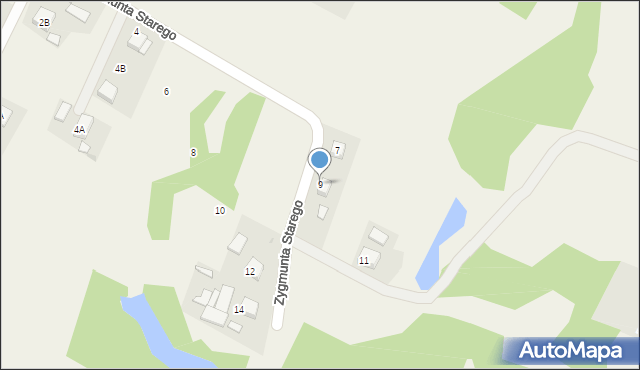 Świerklany, Zygmunta I Starego, 9, mapa Świerklany