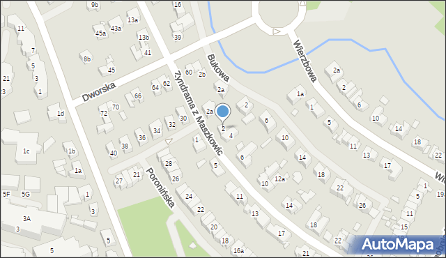 Szczecin, Zyndrama z Maszkowic, 2, mapa Szczecina