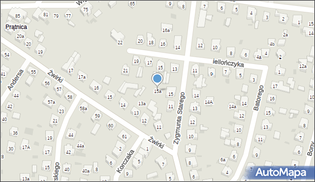 Tczew, Zygmunta I Starego, 15a, mapa Tczew