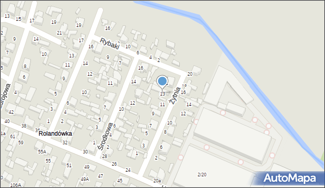 Tomaszów Mazowiecki, Żytnia, 13, mapa Tomaszów Mazowiecki