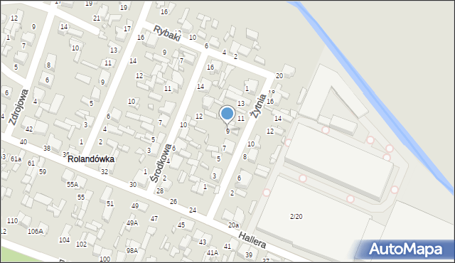 Tomaszów Mazowiecki, Żytnia, 9, mapa Tomaszów Mazowiecki