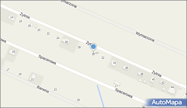 Tumlin-Wykień, Żytnia, 30, mapa Tumlin-Wykień