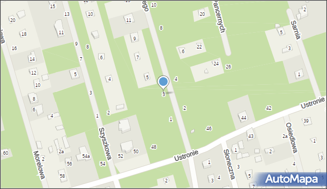 Ustronie, Żymierskiego Józefa Bronisława, 3, mapa Ustronie
