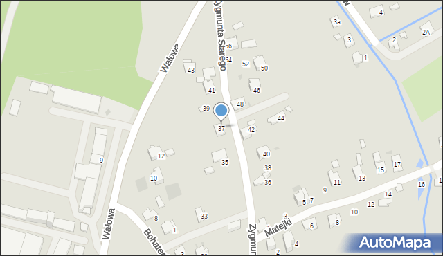 Wadowice, Zygmunta I Starego, 37, mapa Wadowice
