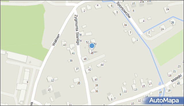 Wadowice, Zygmunta I Starego, 46, mapa Wadowice