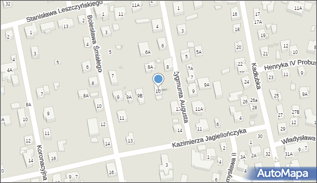 Warszawa, Zygmunta Augusta, 10, mapa Warszawy