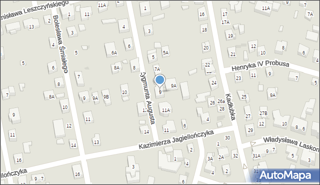 Warszawa, Zygmunta Augusta, 9, mapa Warszawy