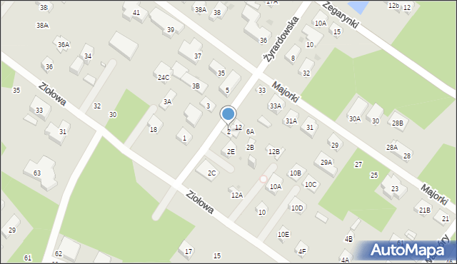 Warszawa, Żyrardowska, 2, mapa Warszawy