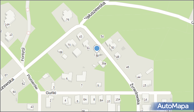 Warszawa, Żyrardowska, 39, mapa Warszawy