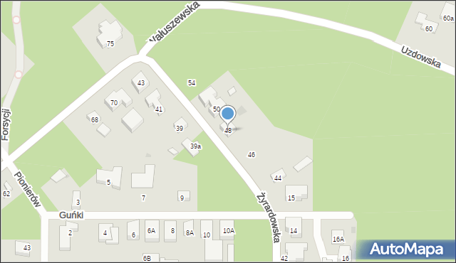 Warszawa, Żyrardowska, 48, mapa Warszawy