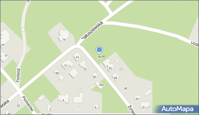 Warszawa, Żyrardowska, 54, mapa Warszawy