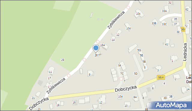 Wieliczka, Zyblikiewicza Mikołaja, 16, mapa Wieliczka