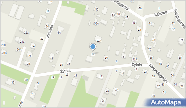 Wieliszew, Żytnia, 12, mapa Wieliszew