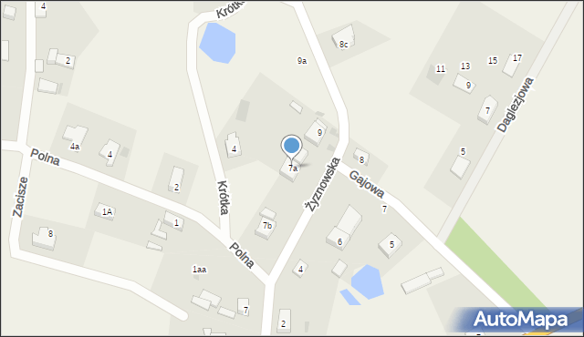 Wilków, Żyznowska, 7a, mapa Wilków