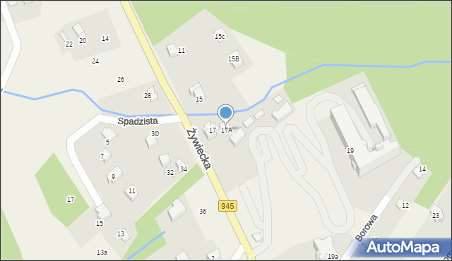 Wilkowice, Żywiecka, 17A, mapa Wilkowice