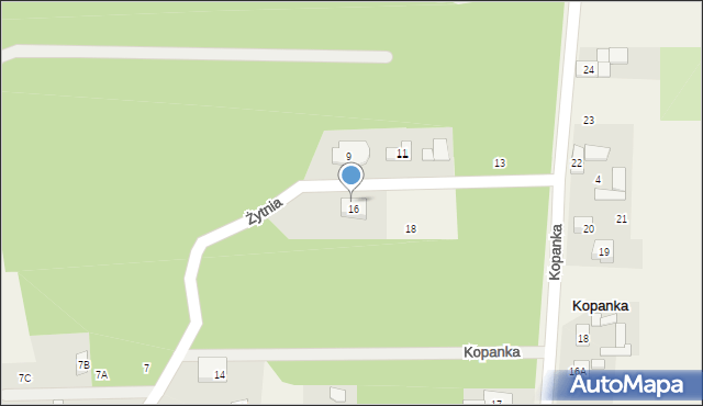 Wódka, Żytnia, 16, mapa Wódka