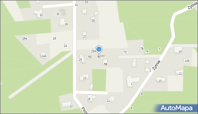 Wódka, Żytnia, 5C, mapa Wódka