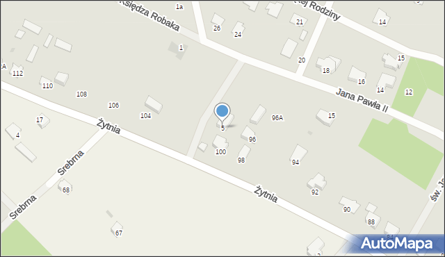 Wyszków, Żytnia, 100A, mapa Wyszków