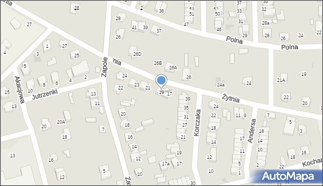 Wyszków, Żytnia, 19, mapa Wyszków