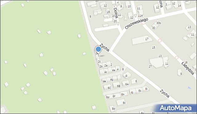 Ząbki, Zycha Sylwestra, ks., 2d, mapa Ząbki