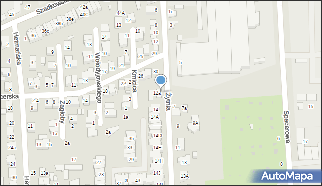 Zduńska Wola, Żytnia, 12b, mapa Zduńska Wola