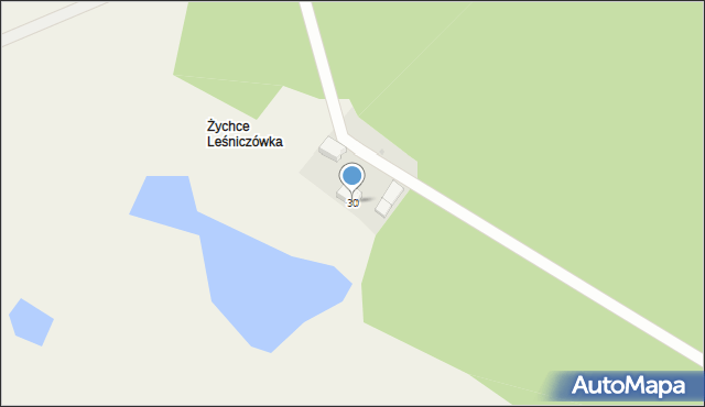 Żychckie Osady, Żychckie Osady, 30, mapa Żychckie Osady