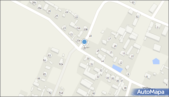 Żychlewo, Żychlewo, 20, mapa Żychlewo