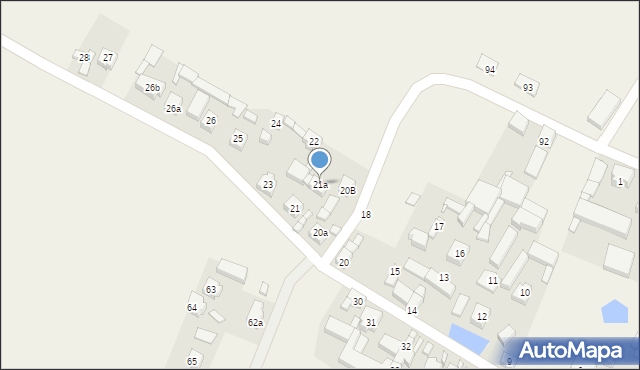 Żychlewo, Żychlewo, 21a, mapa Żychlewo