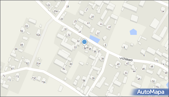 Żychlewo, Żychlewo, 34, mapa Żychlewo