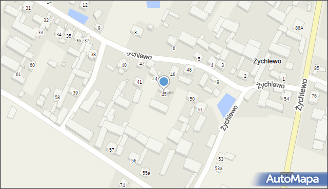 Żychlewo, Żychlewo, 45, mapa Żychlewo