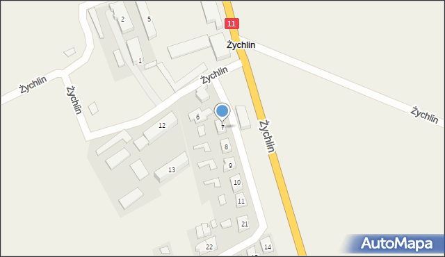Żychlin, Żychlin, 7, mapa Żychlin