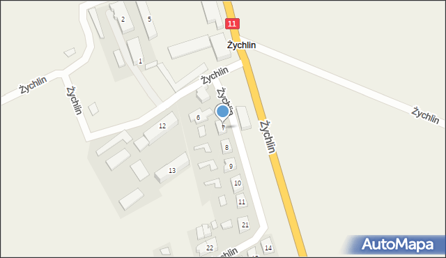 Żychlin, Żychlin, 7, mapa Żychlin