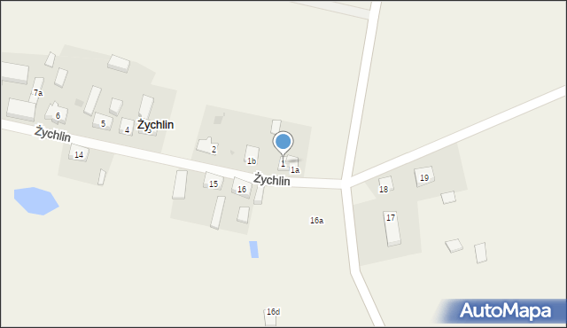 Żychlin, Żychlin, 1, mapa Żychlin