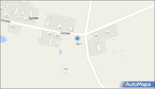 Żychlin, Żychlin, 16a, mapa Żychlin