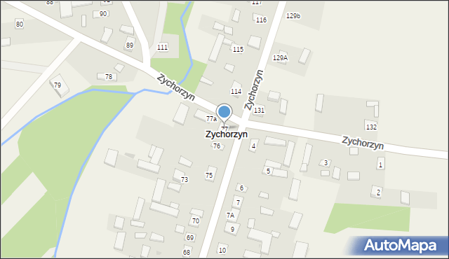 Zychorzyn, Zychorzyn, 77, mapa Zychorzyn