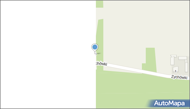 Zychówki, Zychówki, 5, mapa Zychówki