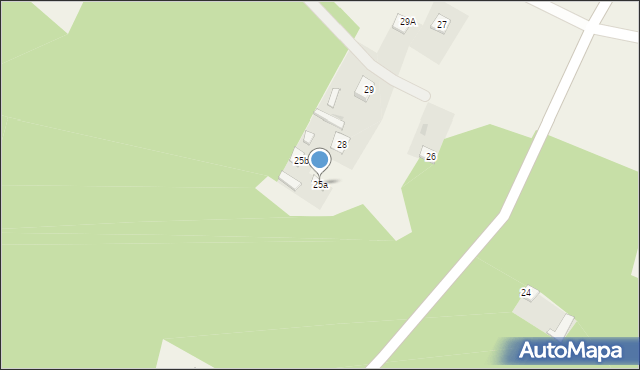 Żychowo, Żychowo, 25a, mapa Żychowo